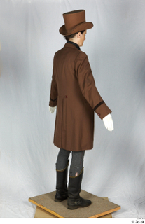  Photos Woman in Historical Suit 5 20th century Historical clothing a poses brown suit whole body 0006.jpg